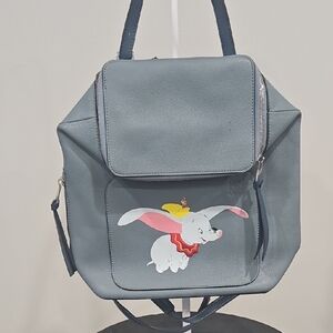 Loewe Light Blue Leather Dumbo Graphic Backpack